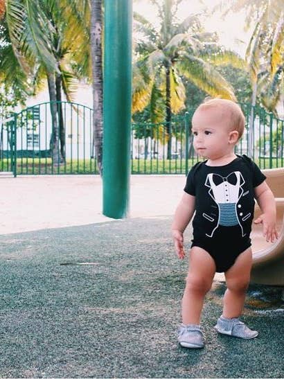 Sara Kety Baby & Kids - Wholesale Bodysuit (Non-Footed) - Baby - Tiny Tux Onesie