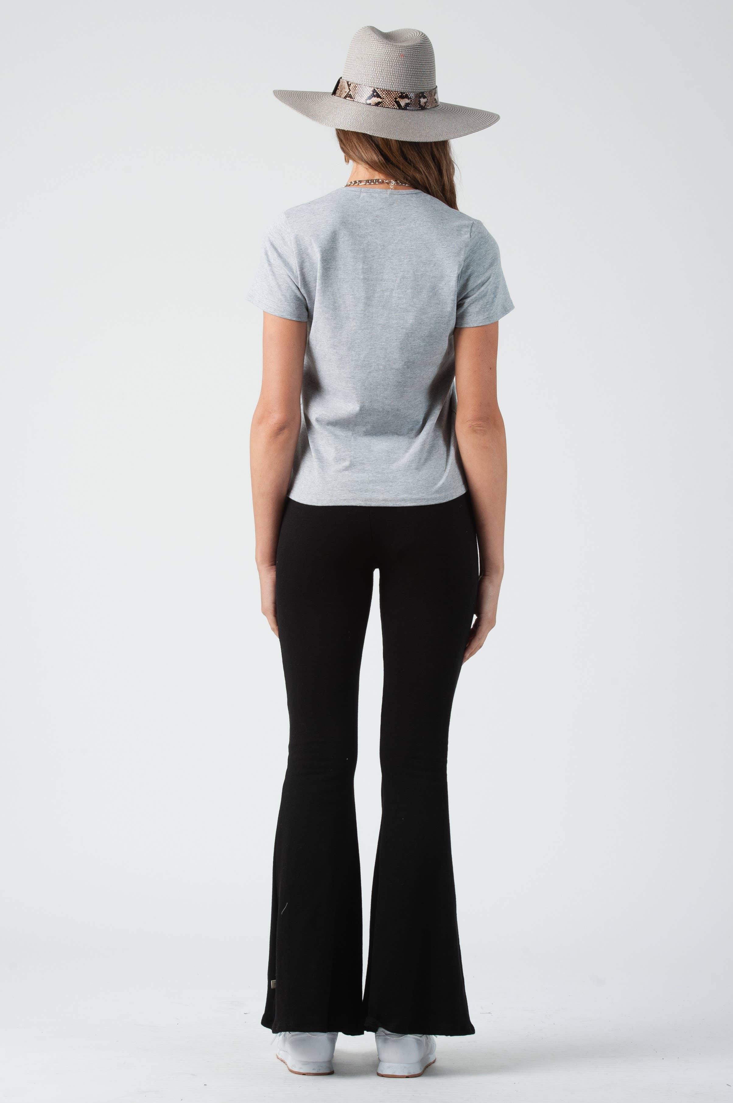 Lucca Couture - Wholesale T-Shirt - Women's - Classic Fashion Tee Deep V-Neck Tee3