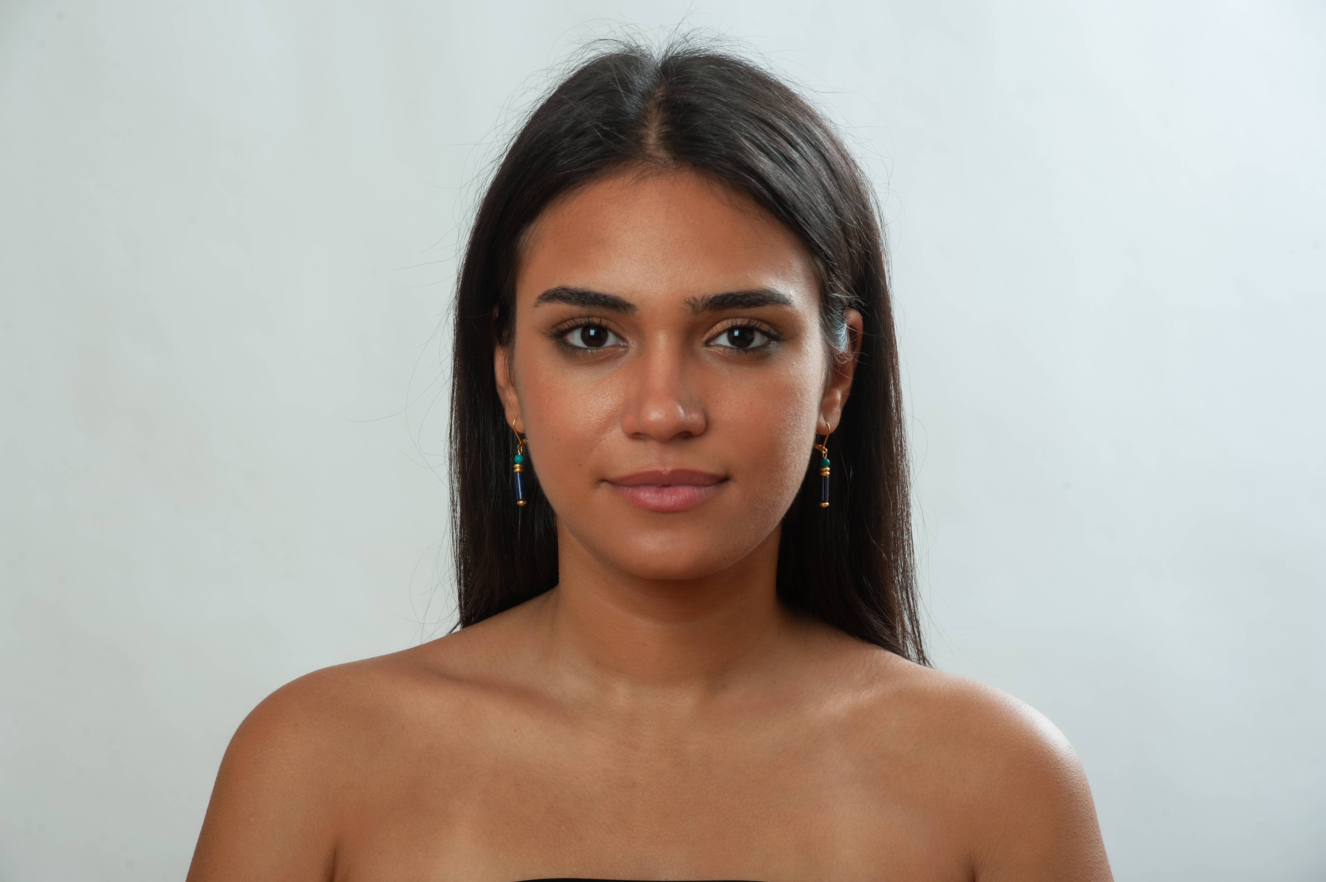 Discoveries, Inc. - Wholesale Dangle Earrings - Egyptian Lapis and Turquoise Earrings5