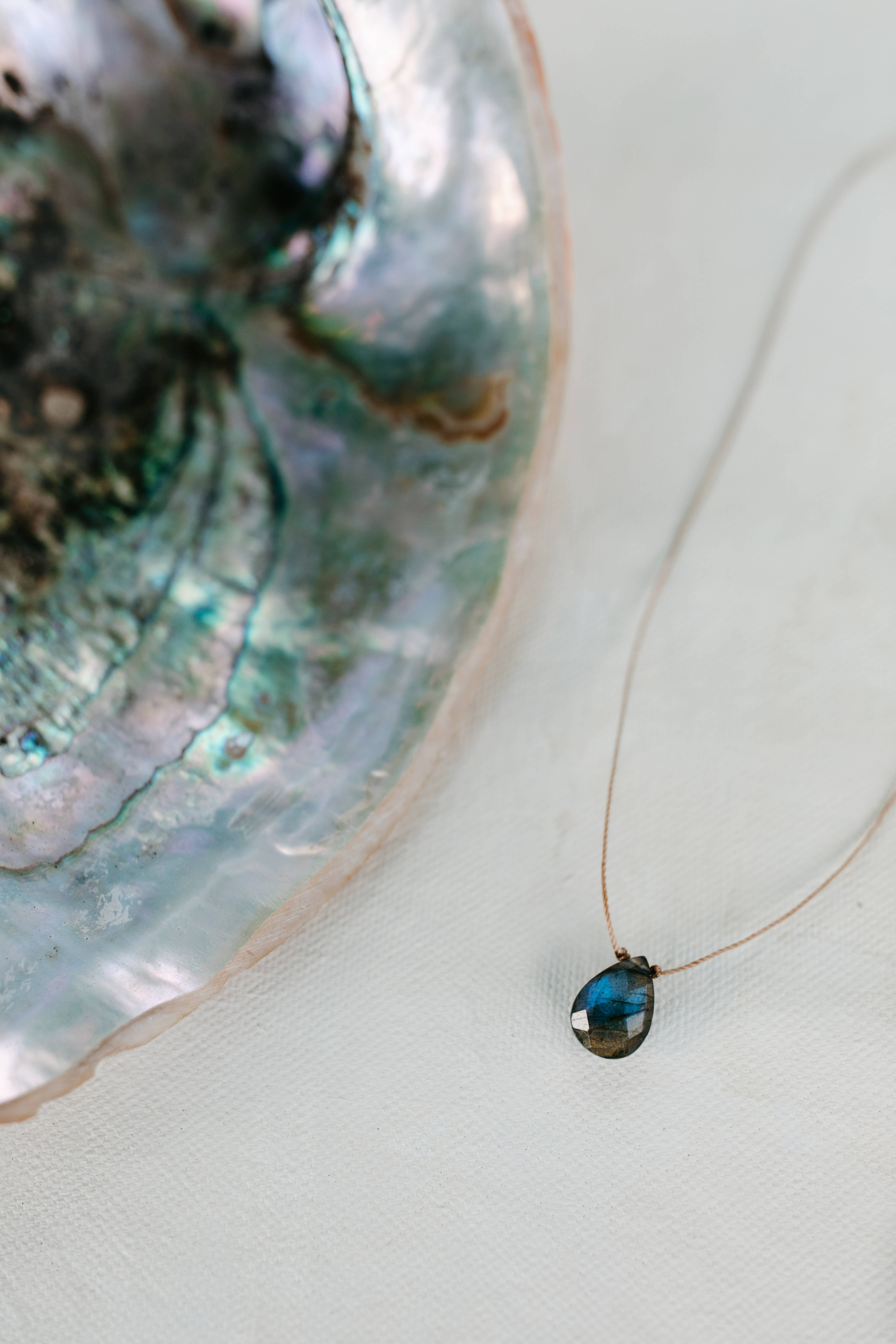Merelani Designs - Wholesale Pendant/Charm Necklace - Labradorite Faceted Teardrop Necklace6