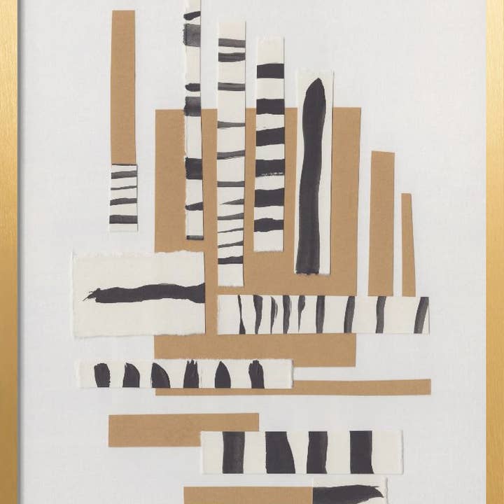 "Tapestry of Lines #2" Framed Print Wall Art for wholesale by Ready2hangart, Inc.