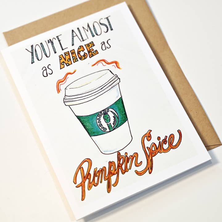 Notes dessinées à la main - Épice citrouille pour la vente par Papyrusaurus