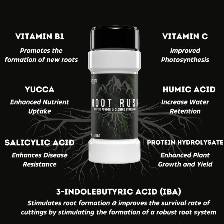 Green Rush Nutrients - Wholesale Fertiliser - Root Rush Rooting & Cloning Powder1