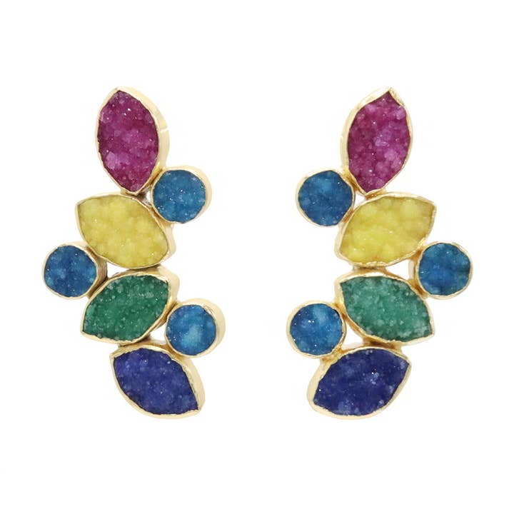Hali Drusa Multicolor Earrings for wholesale by ACUS
