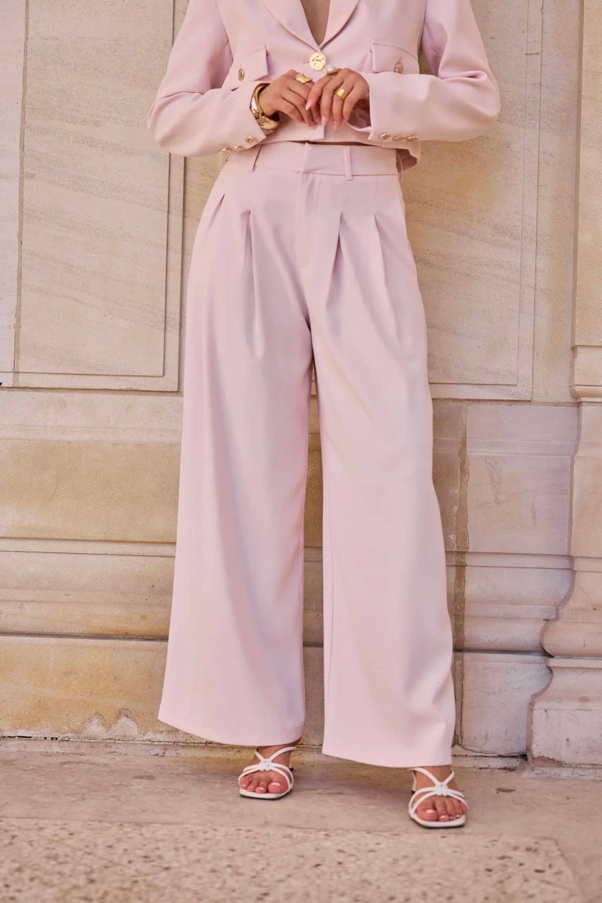 Frime - Vente Pantalon – femme - Pantalon palazzo plissé - 3170 0