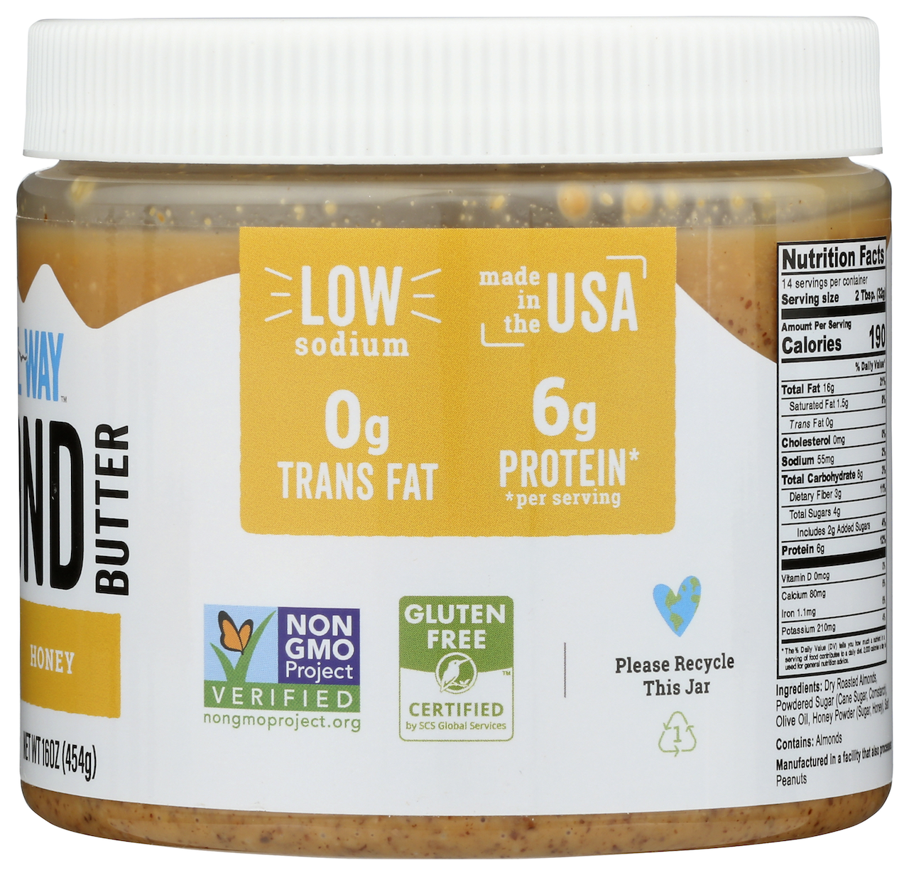 Natural Way – Manteiga de frutos secos por atacado – Manteiga de amêndoa com mel feita com azeite1