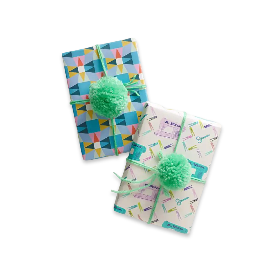 Tracey Wirth Designs - Wholesale Flat Wrap - Double Sided Gift Wrap Sheets set of 22