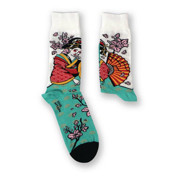 Sock Affairs - Wholesale Socks - Unisex - Traditional Geisha Tattoo Socks2