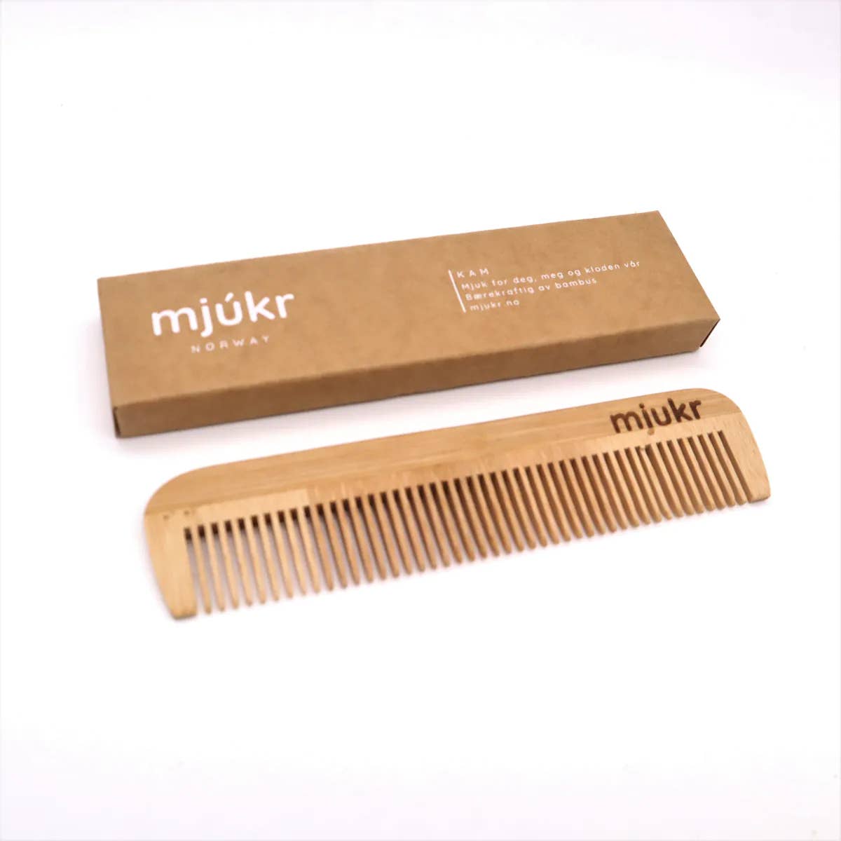 Mjúkr Norway - Wholesale Hair Brush/Comb - Mjúkr Norway Bamboo Hair Comb