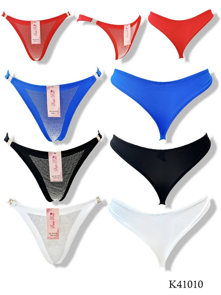 Rhinestone fantasy thong/K41010 for wholesale by Belle Com'Elle