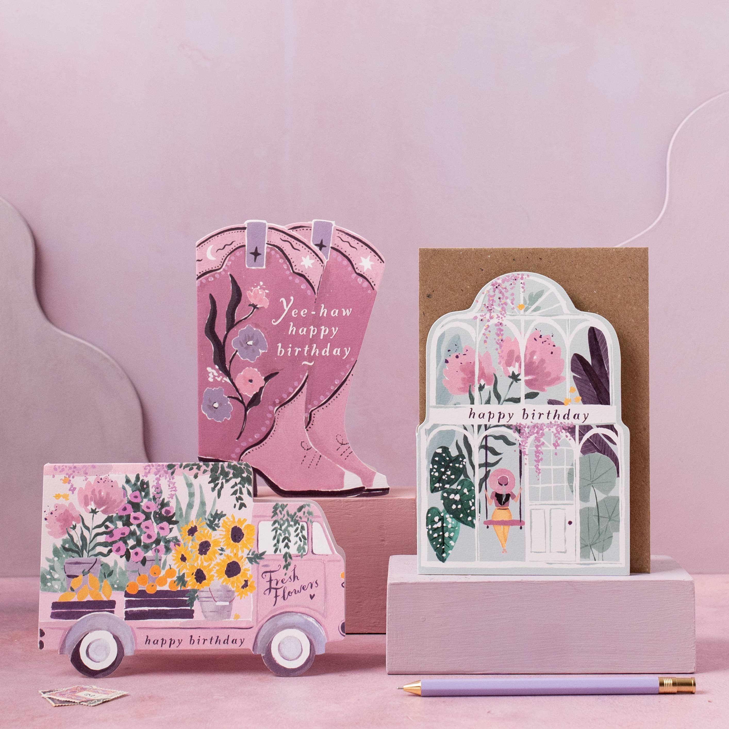 Sister Paper Co. – wholesale Birthday card – Greenhouse Birthday Card | Plant Birthday Card | Plants Card5