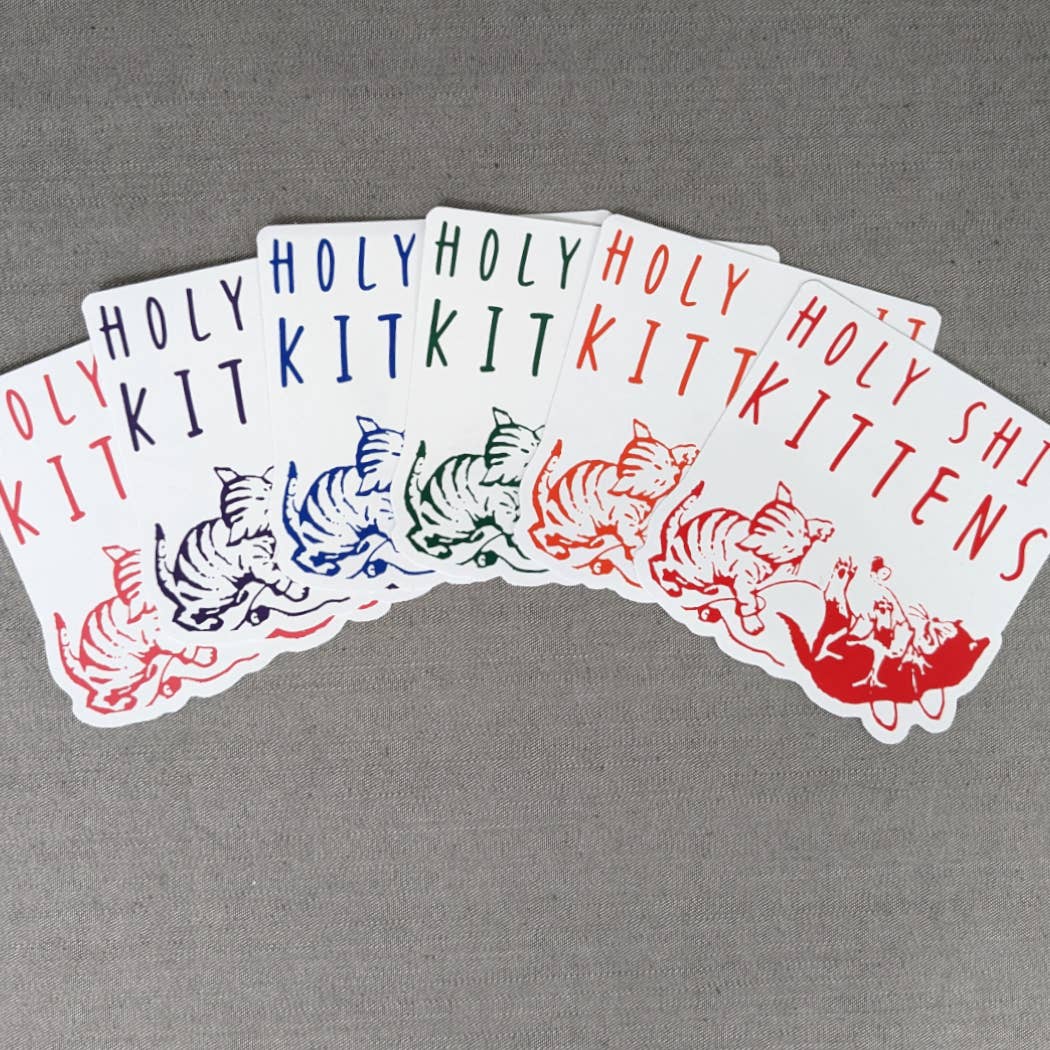 Rx Letterpress - Wholesale Sticker - Holy [Explicit], Kittens! | Cat Lover Gift | Funny Sticker1