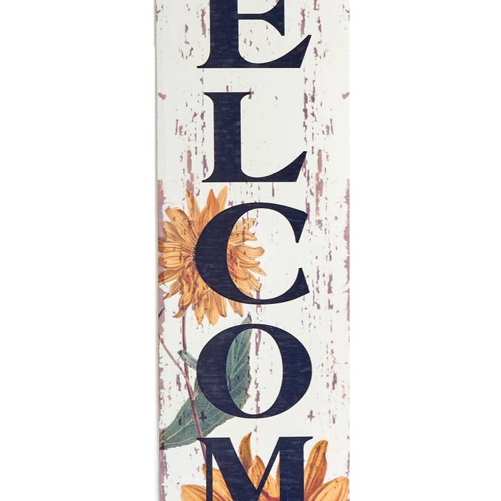 WORTH IMPORTS - Wholesale Sign - 47" Sunflower Welcome Sign