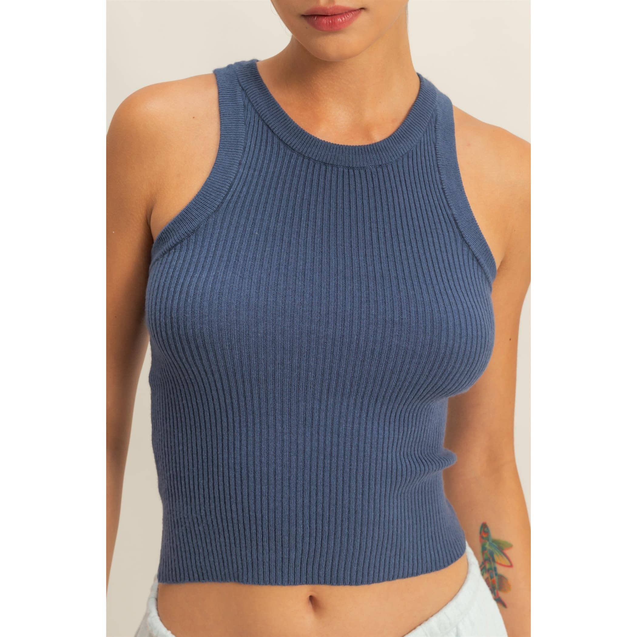 Double Zero - Wholesale Tank Top - Women's - Ribbed Knit Tank Top24