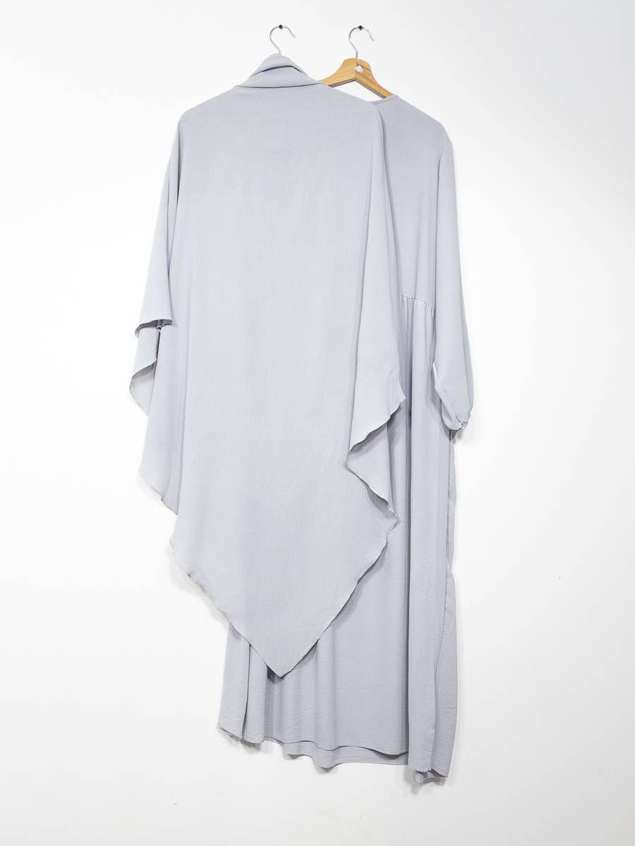 IDEAL OUTFIT - Wholesale Kaftan - Dames - 2-delige khimar en abaya set in jazzstijl ref:e2326+2501jazz43