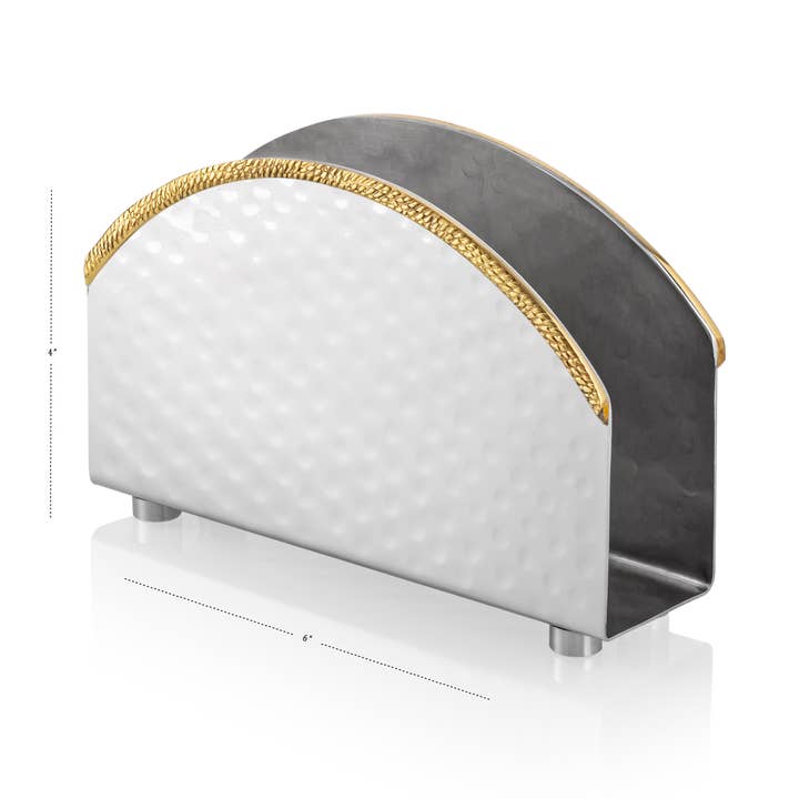 CLASSIC TOUCH DECOR INC. - Wholesale Napkin Holder - Napkin Holder - Gold/ Nickel3