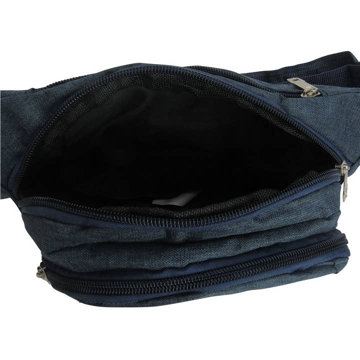 AR New York - Wholesale Belt Bag - Unisex - 0525-Canvas Fanny Pack 6 Piece Bundle