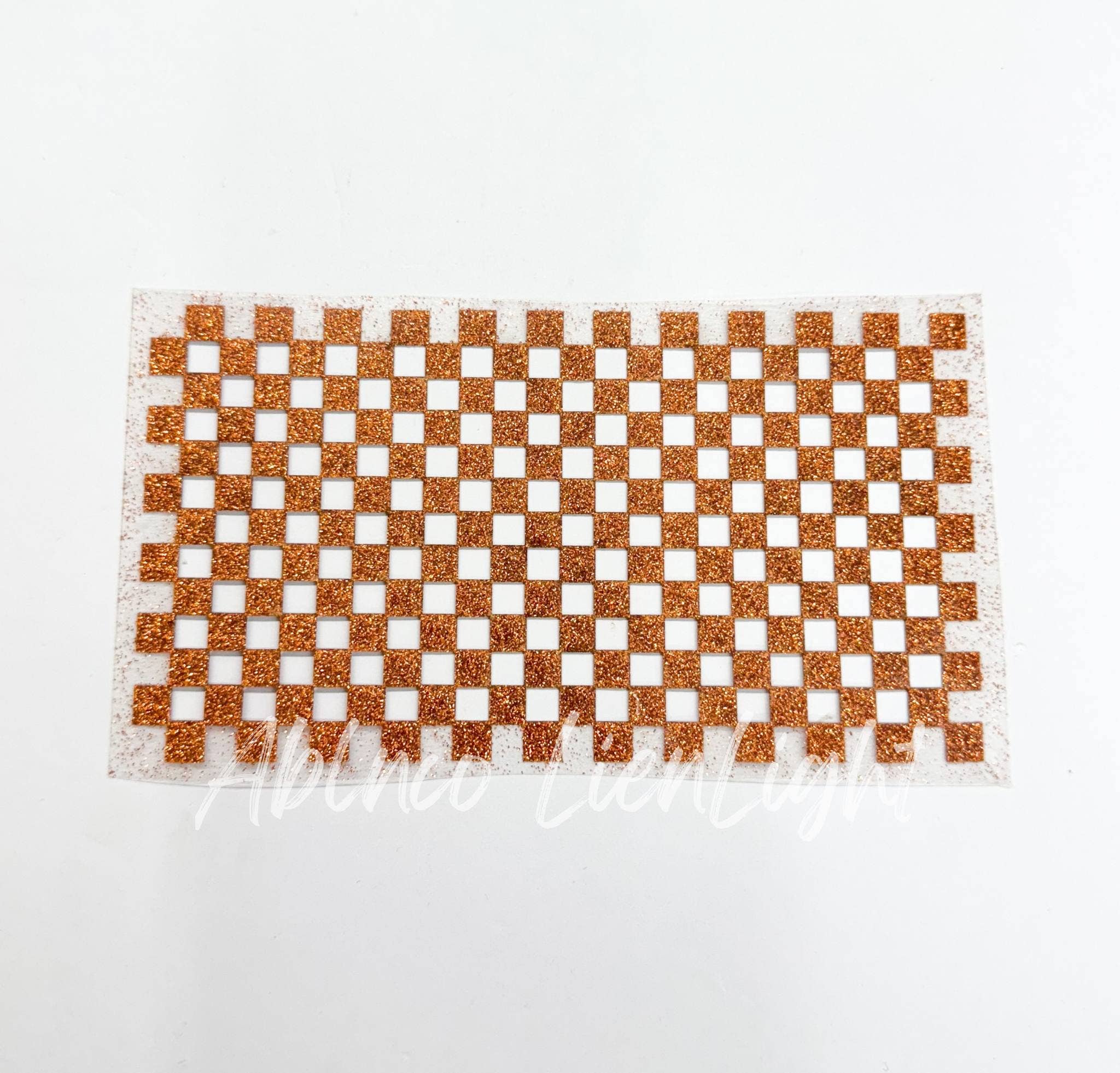 ABLNco - Wholesale Sublimation Transfer - Checkered HTV Glitter Trucker Hat Background Transfer2