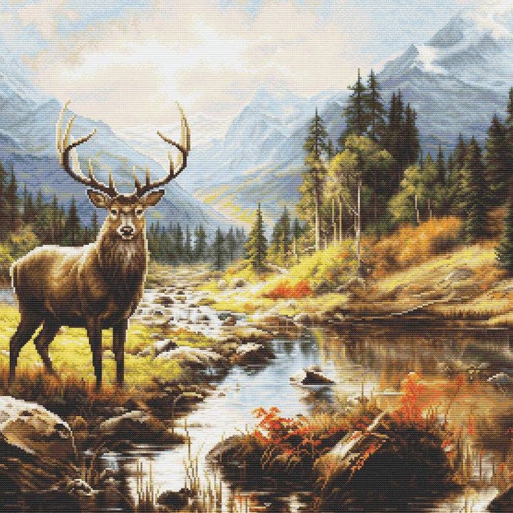 Cross Stitch Kit Luca-S GOLD - The Greatness of Nature, B621 for wholesale by Luca-S