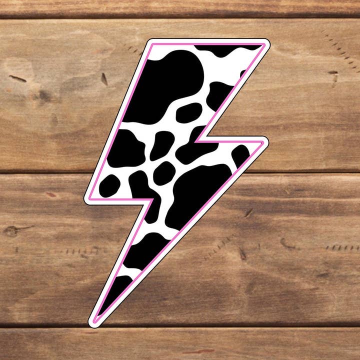 Lightning Bolt Sticker, Vinyl klistermærke, bærbar mærkat, Tablet klistermærke for engroshandel hos C3DAR Design