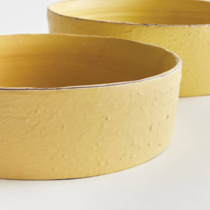 Napa Home & Garden - Wholesale Decorative Plate/Dish/Bowl - Studio Decorative Low Bowls Yellow