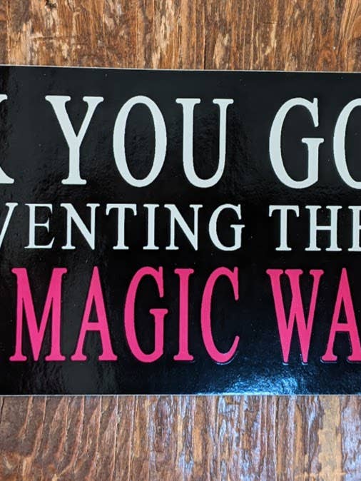 Thank You God For Inventing The Hitachi Magic Wand Sticker for wholesale by Silver Sprocket