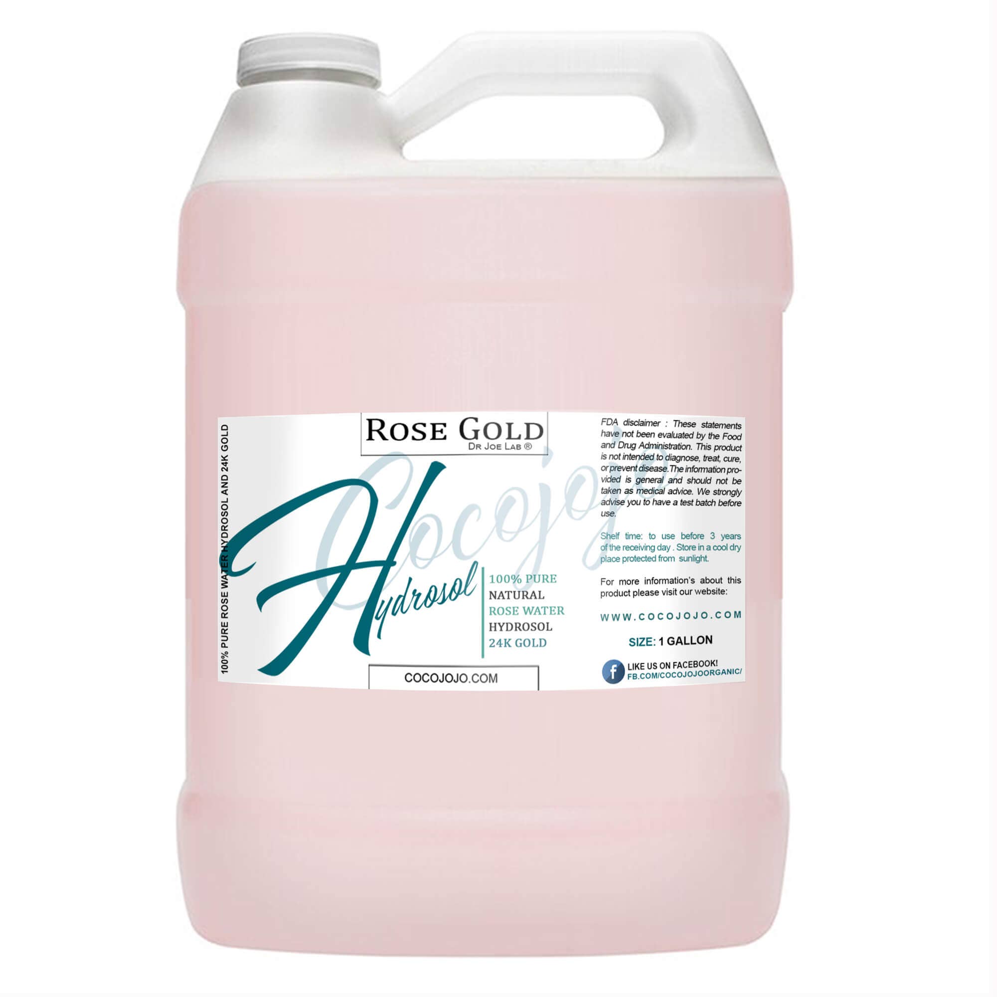 Coco jojo - Wholesale Facial Toner - Rose Water 24K Gold (Toner) 100% Pure5