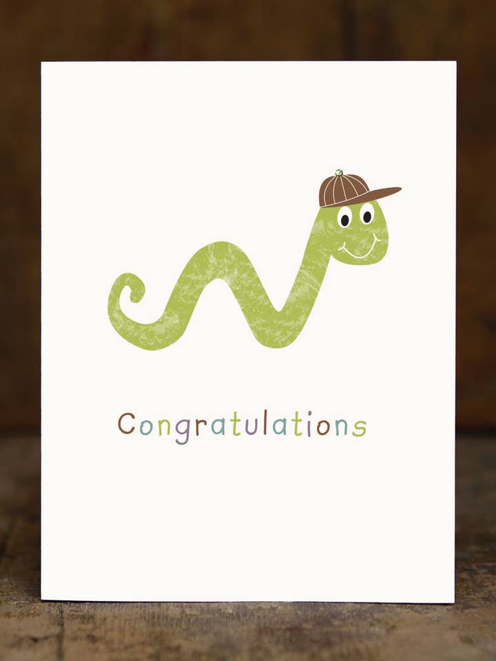 Gusano Wiggle para venta al por mayor de Sugarhill Card Co