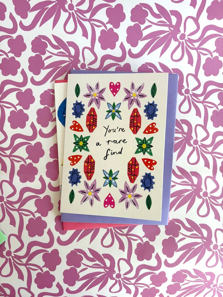 Rare Find Greeting Card for wholesale by Kitty Kenda Papergoods