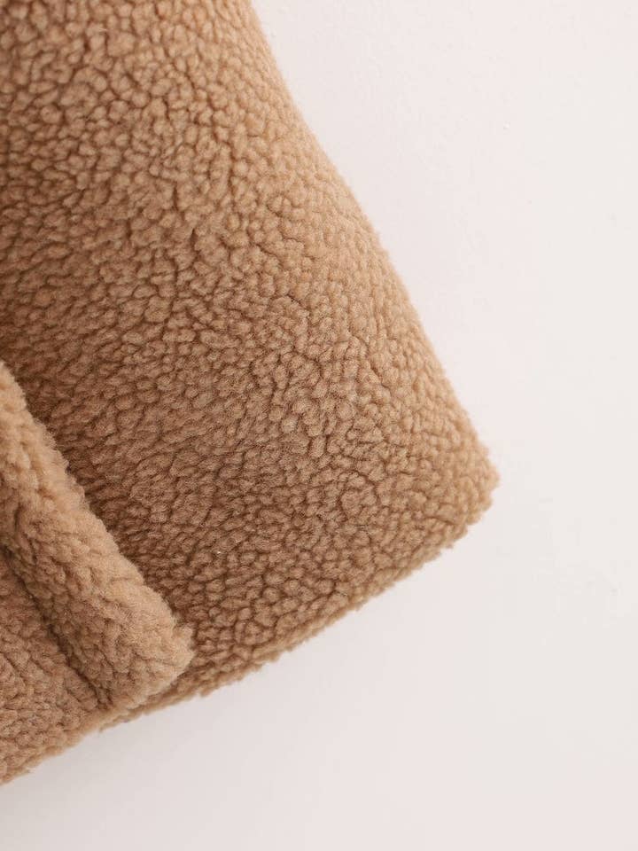 safistyle - Wholesale Fur/Faux Fur Coat - Women's - Teddy Coat with Notched Lapels16