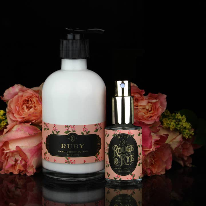 Rouge & Rye - Wholesale Perfume/Eau de Toilette - Ruby Perfume Oil Spray • Raspberry, Rose and Peach2