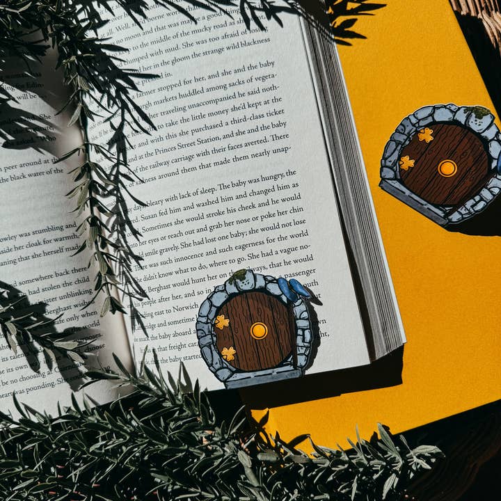 Midnight Readers Shop - Wholesale Bookmark - Hobbit Door Magnetic Bookmark | Hobbit Bookmarks | Fantasy Bookmark | Bookish Gift | Lord of the Rings bookmark2