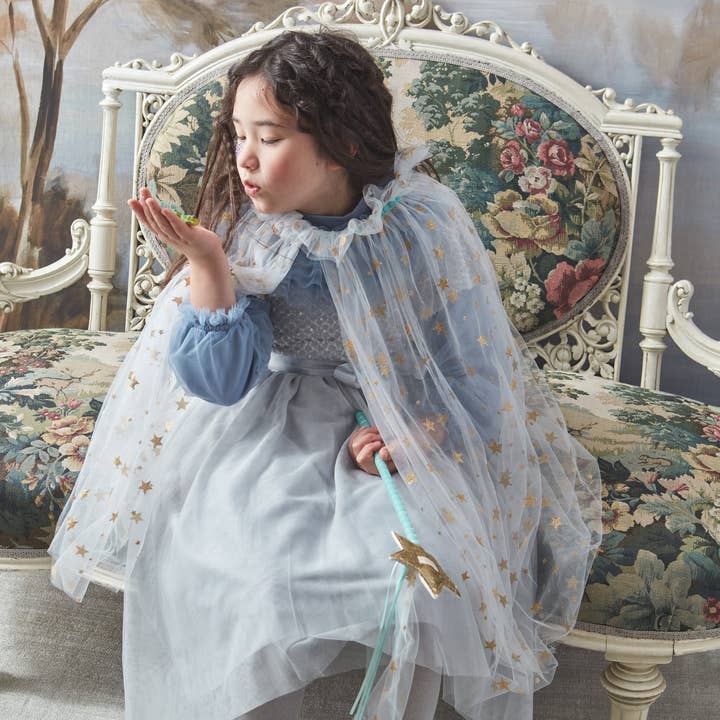 Meri Meri - Wholesale Cape - Kids - White Tulle Star Cape