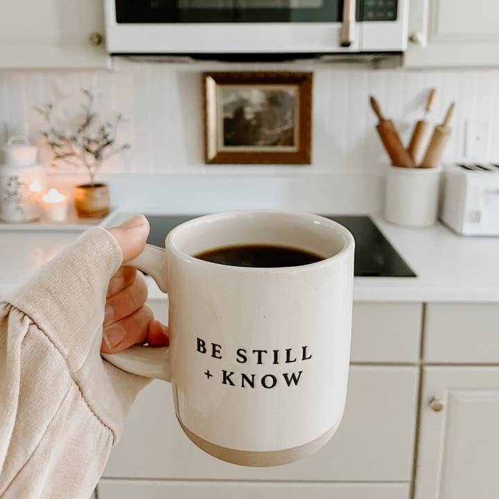 Sweet Water Decor – wholesale Coffee mug – Be Still and Know Stoneware Coffee Mug - Gifts & Home Decor2