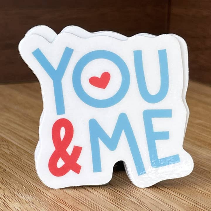 Autocollant Toi et Moi Design Doux pour la Saint-Valentin pour la vente par Lovely Paper