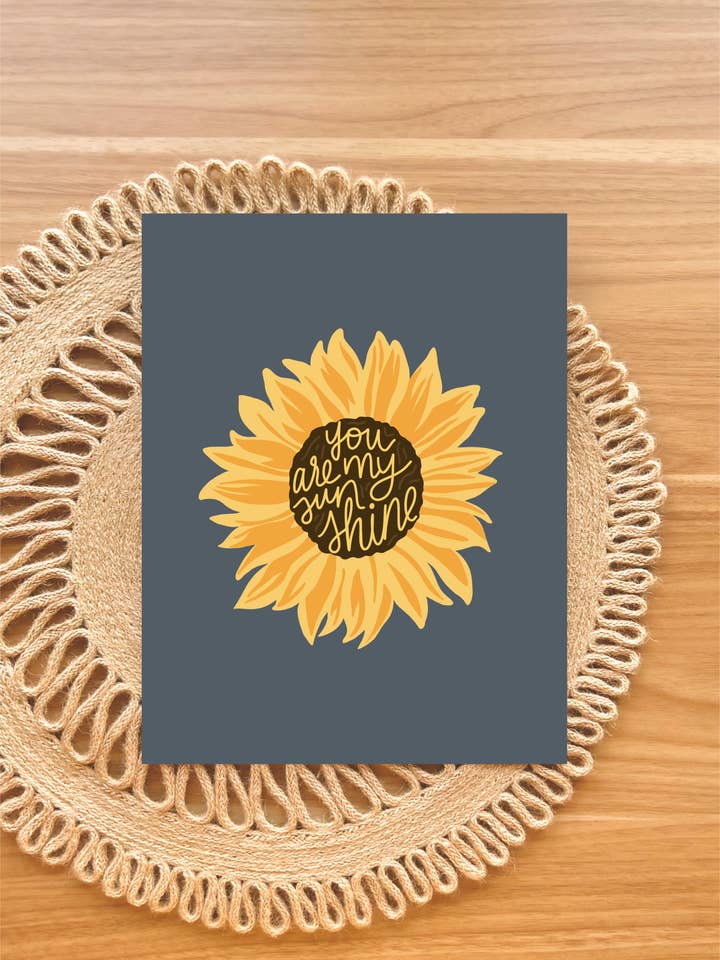 You Are My Sunshine Art Print Boho Wall Decor for wholesale by Koll Designs