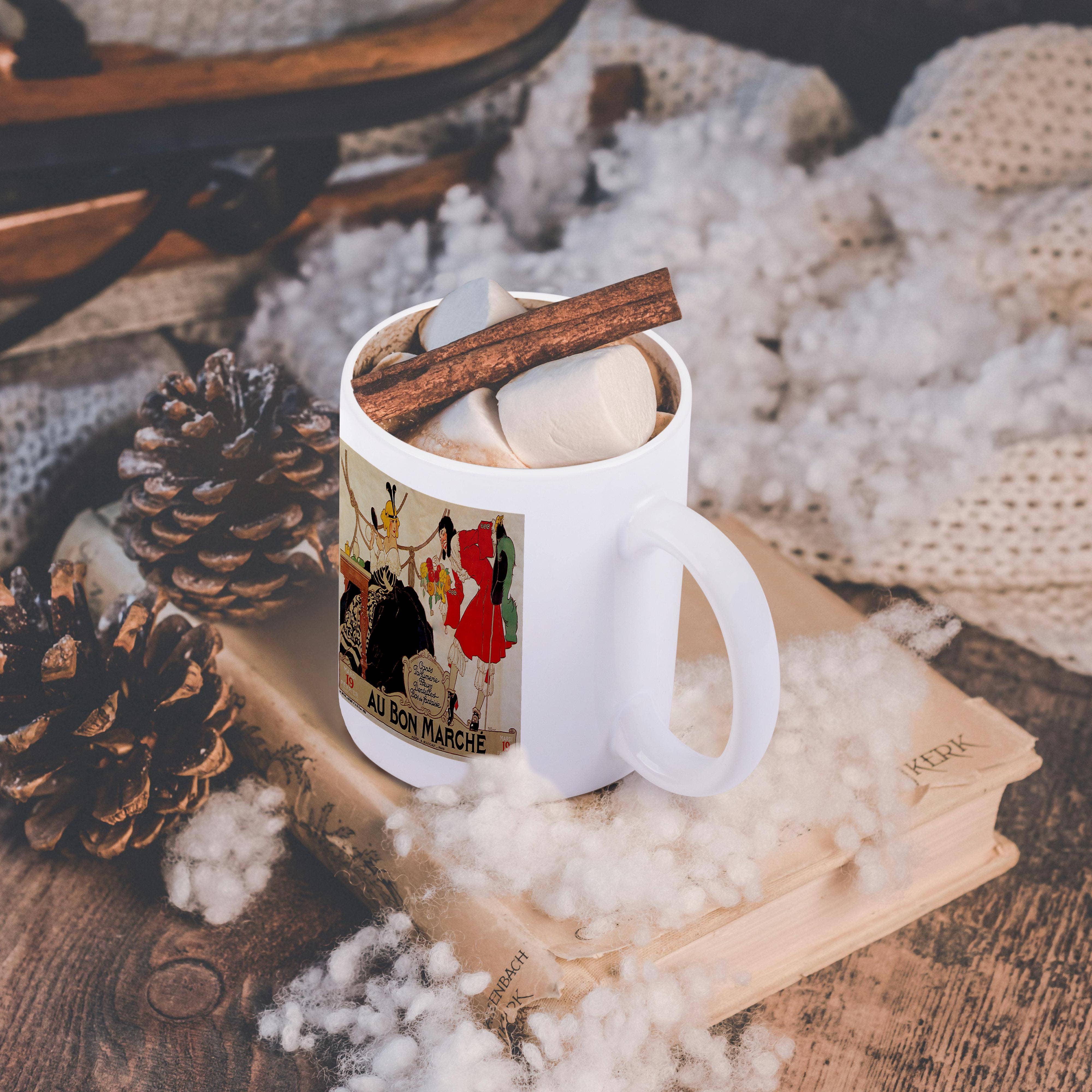 3dRose - Wholesale Coffee Mug - 3dRose, Au Bon Marche Paris French Perfume Advertising Poster, Mug11