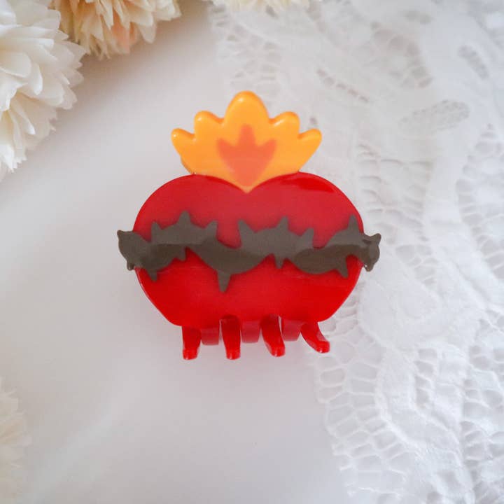 Hårklämma med Heliga Hjärtat för wholesale av Peony&June Illustration