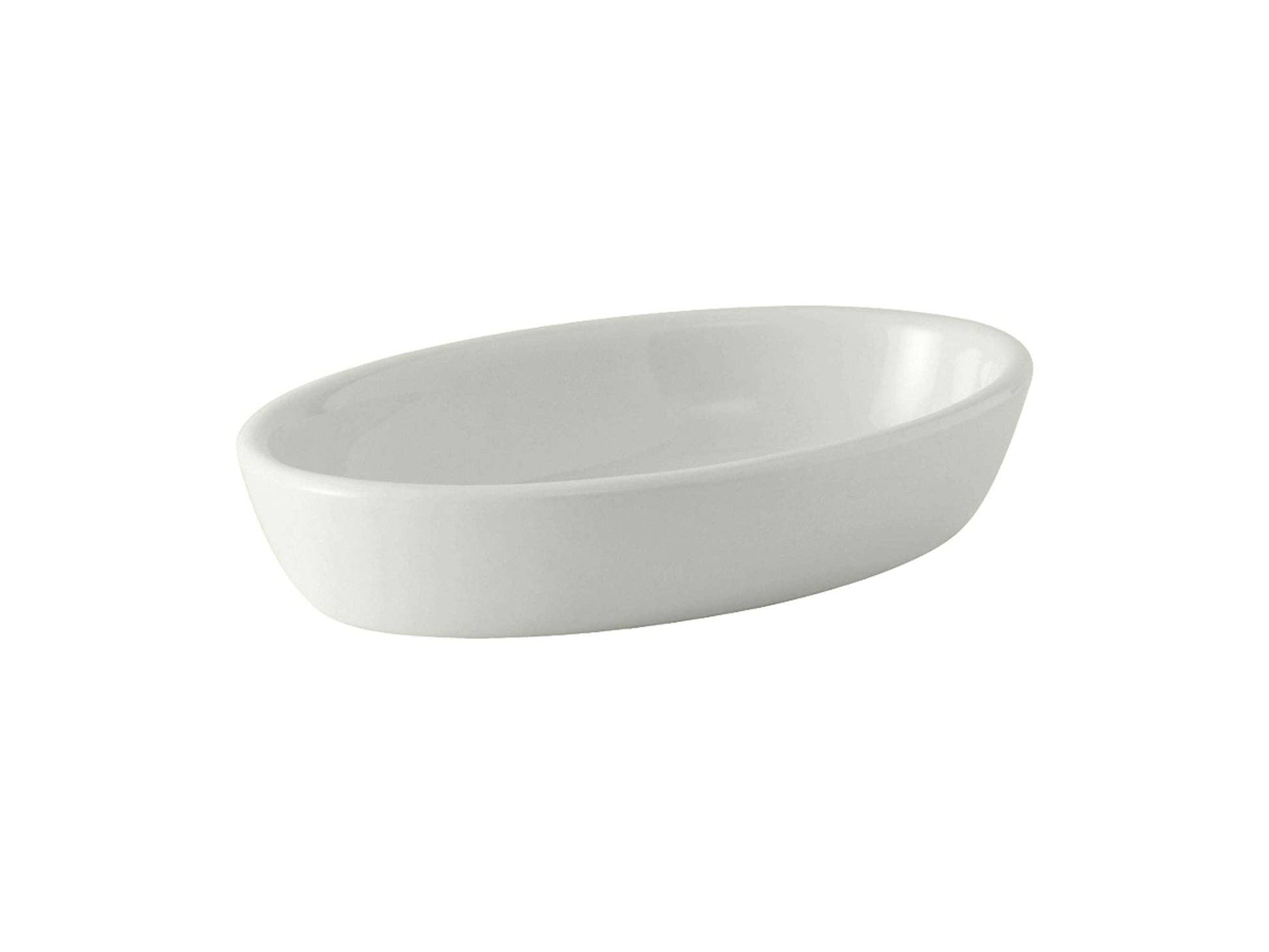 Porcelain White Ceramic Oval Baker, 24oz for wholesale on Faire0