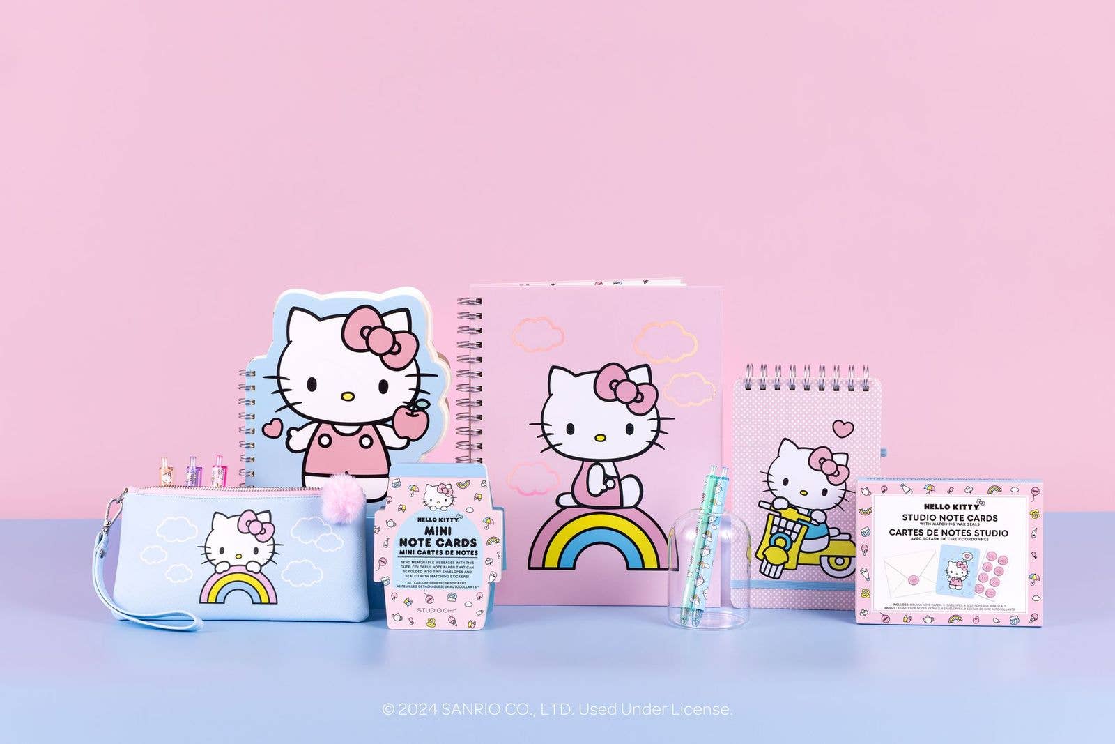 Studio Oh! - Wholesale Stationery/Notecard Set - Hello Kitty Classic Pink Studio Note Cards5