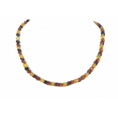 Multi färg orm form polerad bärnsten halsband för vuxen för wholesale av The Natural Amber