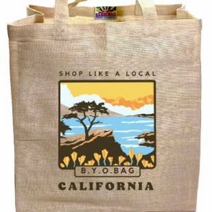 CA Cypress Shopping Jute Fiber Bag for wholesale by Stardust Sustainables