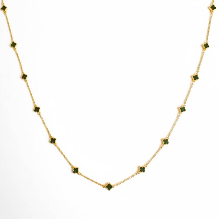 Ellison+Young - Wholesale Pendant/Charm Necklace - Petite Colored Clover Necklace3