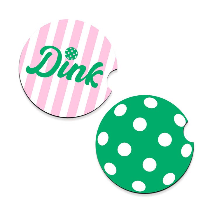 Viv&Lou - Wholesale Car coaster – women's - Dink Pickleball Car Coaster Set