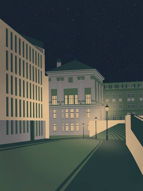 Uniplatz Art Print A4 A3 voor wholesale door ostkarte