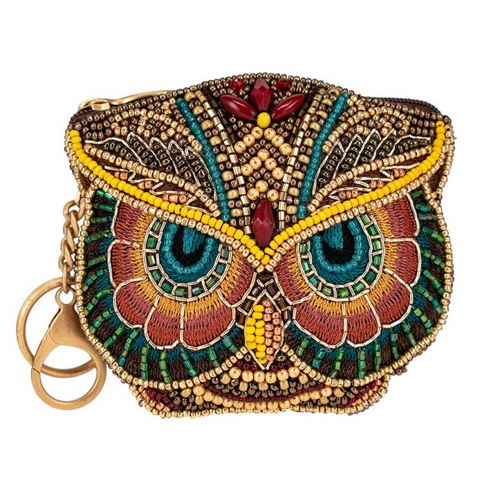 Mary Frances Accessories - Wholesale Coin Purse - Women's - A Little Wiser Owl Coin Purse/Key Fob