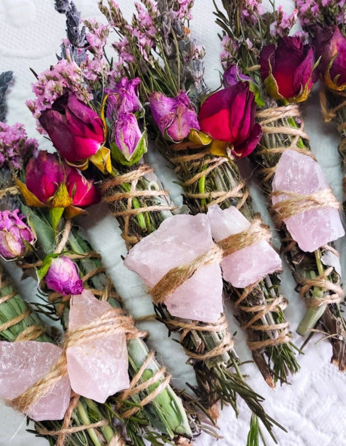 CharlieHaze - Wholesale Sage Bundle - Rose Quartz, Rosemary, Sage, and Lavender Smudge Stick9