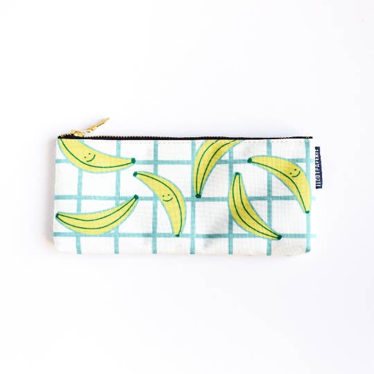 Happy Bananas! Pencil Pouch / Make Up Bag for wholesale by ILOOTPAPERIE