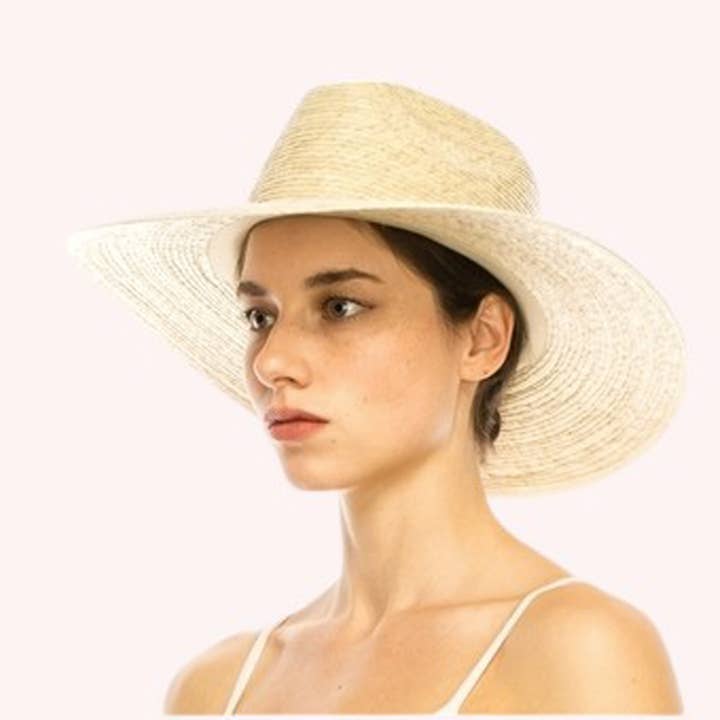 Palm Leaf Safari Hat – Handmade, Breathable for wholesale by Queens INC