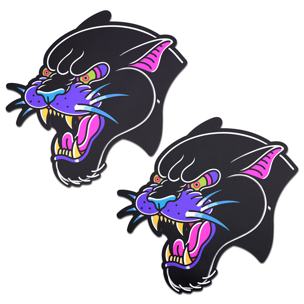 Pastease® – Großhandel Brustwarzenabdeckung – Damen – Black Panther Roaring Cougar Diamond Thom™ Pasteten0